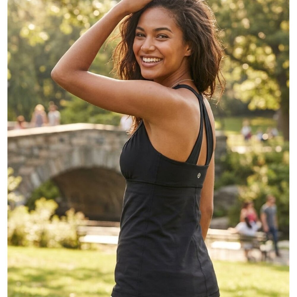 Lululemon Tank Top Size 4 Black